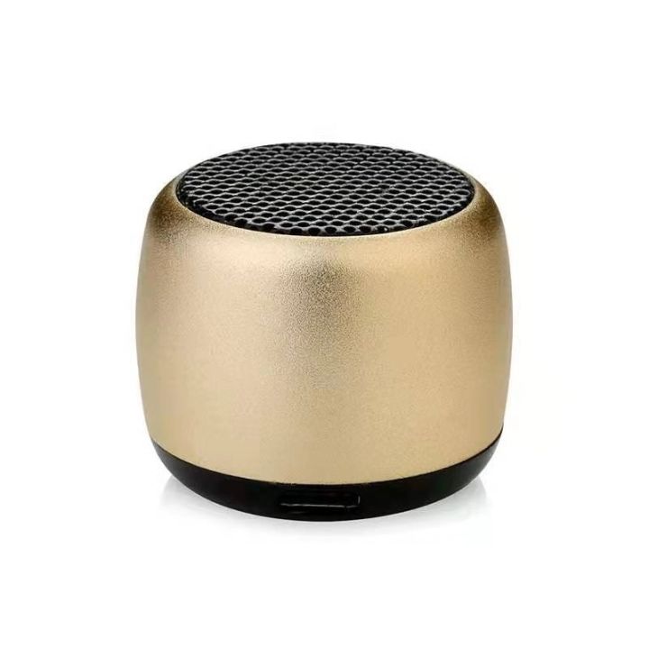 2021 The House of Tesco Mini Gift Bluetooth Speaker Metal HiFi TWS Super Small Steel Loudly Speaker Wireless Portable Bluetooth Speaker{Audio &gt;Portable Players &gt; Radio & CD players}