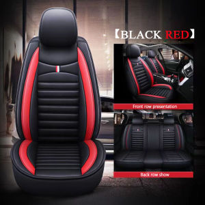Honda Special Seat Covers Premium Waterproof Leather Cushion Honda Accessories For Civic City JazzAccord CR-V HRV Brv Brio Altima Mobilio Auto Interior Protector Full Set (Leather & ice silk)