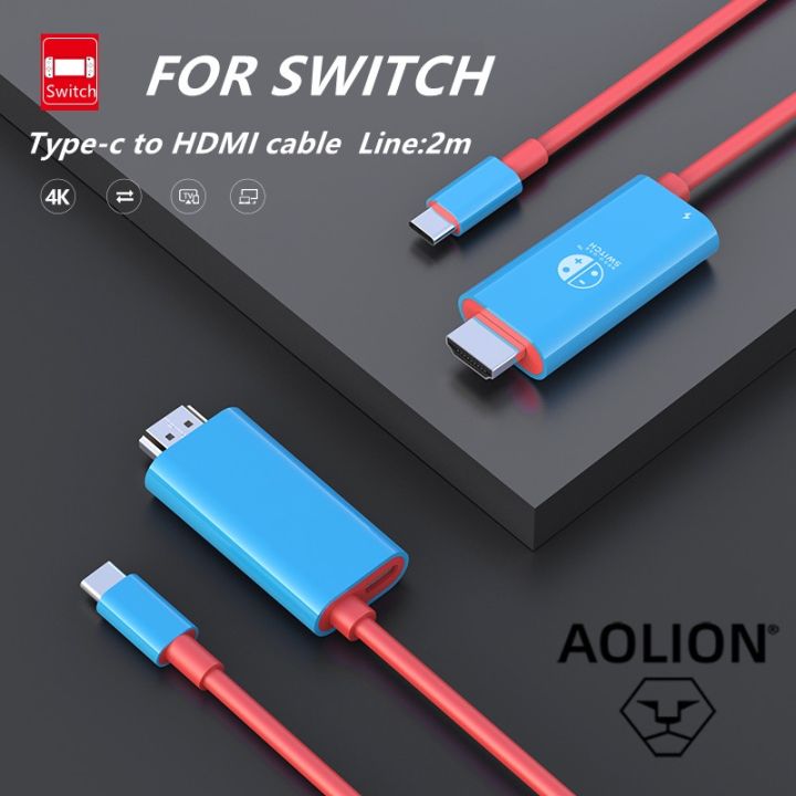 4K HDMI Compatible Cable for Nintendo Switch Switch Oled Lite