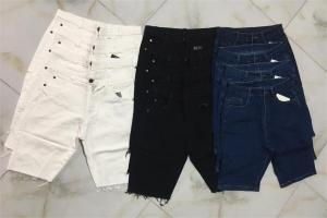 Quần Nữ Jean Ngố Lửng Cạp Cao Co Giãn Form Ôm Eo Siêu Xinh