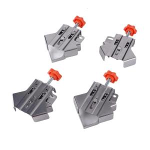 4pcs Right Angles Clamps With Not Slip Grip Corner Clamp Multipurpose for Accuracy Woodworking Metalworking Framing