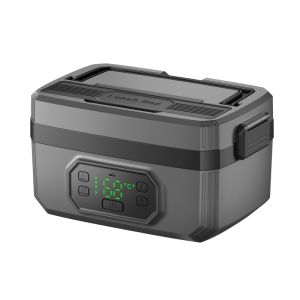 21000mAh Rechargeable Insulated Lunch Box 304 Stainless Steel Wireless Charging Lunch Box 1.2L Water-free Heating Lunch Box Rechargeable USB Box Portable Electric Heating Lunch Box Insulated Food Warmer Food Container