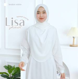 Azmeela Lisa Pashmina Cutting Oval Crinkle Airflow - Anti Kusut