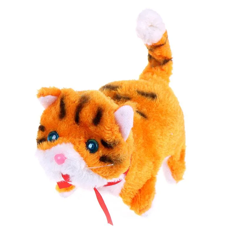 Dingdaocunz Electronic pets cats dolls cat plush walking