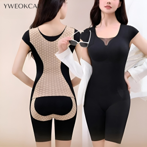 【YWEOKCAU】One Piece Full Body Shaper Seamless Tummy Control Shapewear  Corset Women Shaping Bodysuit Korset塑身衣