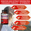 ผลิตภัณฑ์เสริมอาหาร Resveratrol ช่วยต่อต้านวัยของผิวหนังและหัวใจและสุขภาพหัวใจและหลอดเลือดสำหรับทั้งชายและหญิง. 