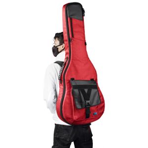 Zorc Official - Max Red | Gigbag | Tas Gitar Akustik Jumbo All Size