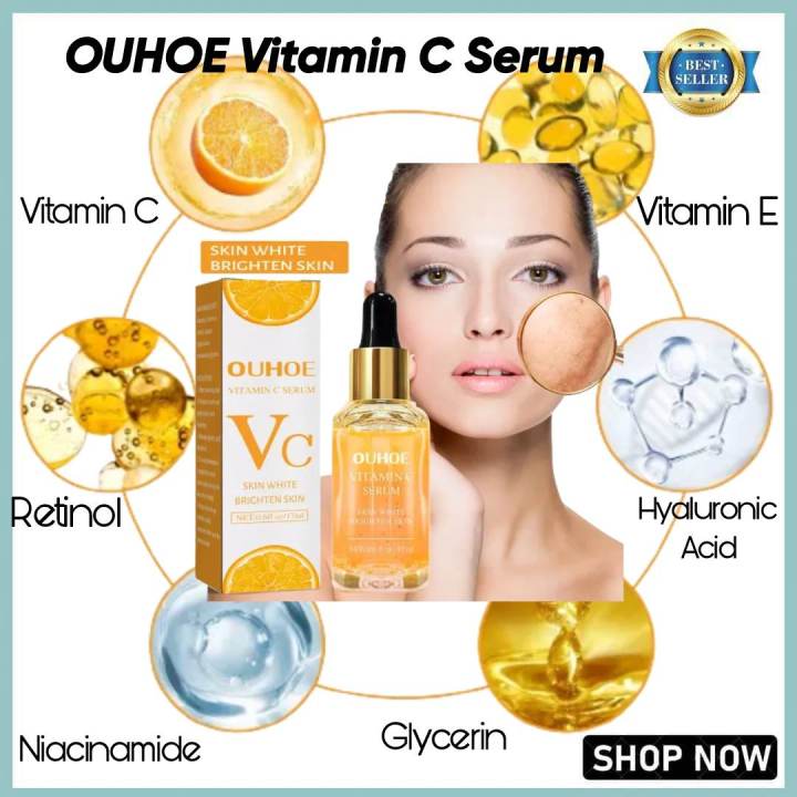 BEST SELLING!! OUHOE Vitamin C Serum Nourishing Skin Brightening Serum