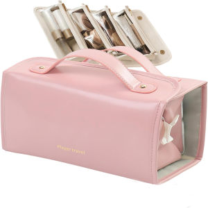 4 in 1 Waterproof Makeup Bag Portable Detachable Cosmetic Bag Large Capacity Toiletry Storage Bag