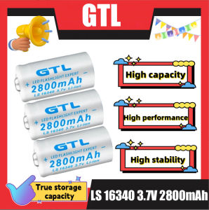 /8 COD GTL 3.7V 2800mAh Lithium Li-ion 16340 Rechargeable Battery CR123A 3.7vBattery 100% Original