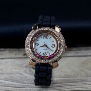 Jam tangan Wanita Fashion L155 tali rubber/silicon mata analog