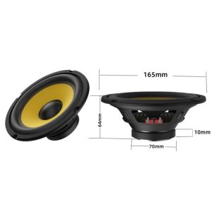 PRETTY MJ 5/6/8/10 Inch Car Bass Speaker Coaxial Subwoofer HiFi Music Full Range Frequency Audio Speakers High Quality DIY Car Stereo Speaker For Car Home Audio