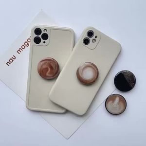 INS Creative Korea Dalgona Candy Coffee Series Phone Grip Holder Griptok Socket cket Mobile Gadget