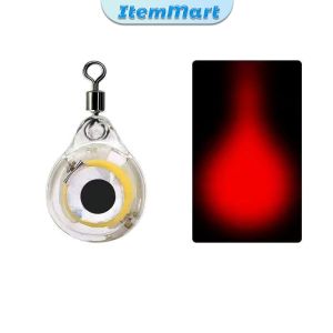 ItemMart Fishing Lure Trap Light LED Eye Shape Fish Bait Luminous Lure Lamp