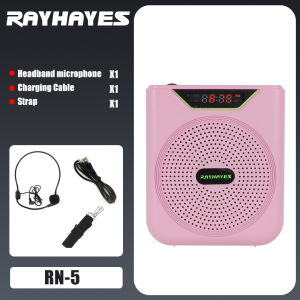 RAYHAYES Voice Aamplifier for Teachers Multifunctional Loudspeaker bluetooth Laper Mic for Teaching Singing Tour Guide