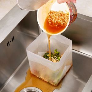 Bộ lọc rác bồn rửa chén tự đỡ bồn rửa rau lọc rác thải còn sót lại phân chia khô ướt túi lọc thoát nước.