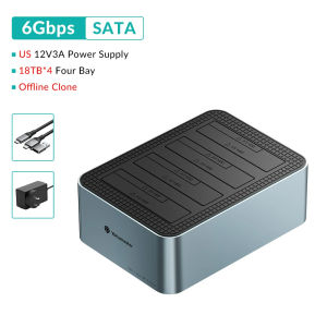 Yottamaster 4/5 Bay USB C HDD Docking Station SATA to USB 3.0 Adapter Hard Drive Enclosure Dock Station  with Offline Clone for SATA 2.5" 3.5" SSD HDD