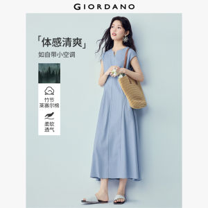 GIORDANO Women Dress Slight Elasticity Dress Woven Fabric Dress Stylish Item No. 05466306 High Quality Comfortable Daily Wear