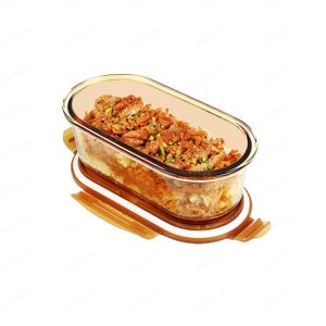 จานอาหารค่ํา ทําความสะอาดง่าย เครื่องใช้บนโต๊ะอาหารที่ให้ความอบอุ่น แบบพกพา การเก็บรักษาอาหาร