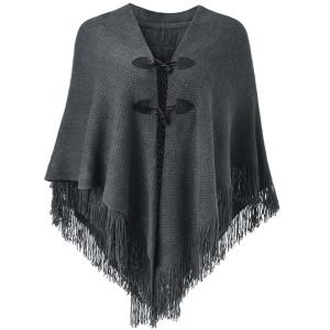 Women Shawl Wrap Poncho Ruana Cape Cardigan Sweater Open Cloak Shawl Wrap Poncho With Button Winter Poncho Cape Shawl