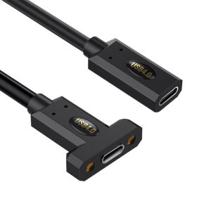 90 Degree USB4 Cable 240W Fast Charging USB C Cord 40Gbps Data Transfer Supports 8K@60HZ Display Data Cable