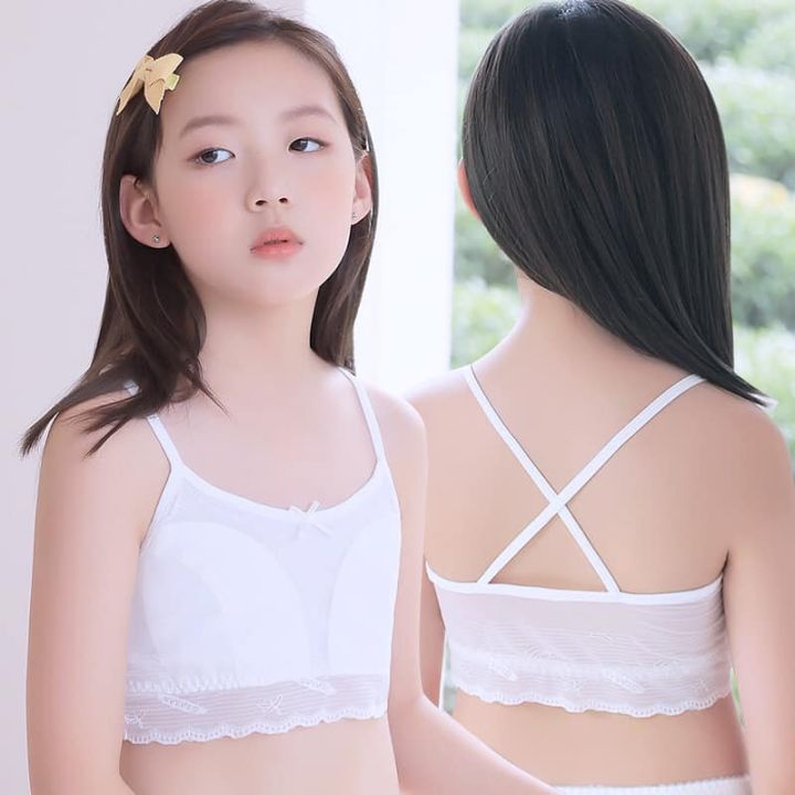 READY STOCK） 3Pcs Teenager Cotton Bra Girls Training Bra Underwear  (code:20)