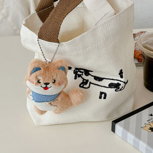 Hmeme ของขวัญของตกแต่งกระเป๋ากระเป๋าเป้สะพายหลังจี้ตุ๊กตาสุนัขชิบะอินุตัวการ์ตูนน่ารัก