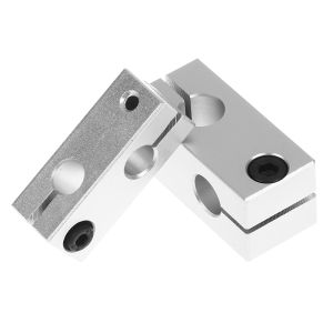 [ezrae Libun] Pillar fixing clamp vertical fixed diameter fastening aluminum alloy optical axis cross block steel pipe fixing bracket connecti