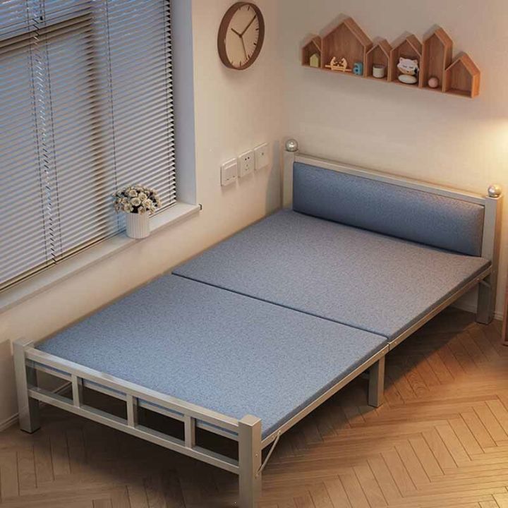 Small folding bed single bed office lunch break 1.2 mi reinforced hard ...