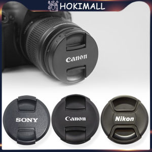 Center Pinch Snap-on Front Lens Cap Hood Cover protector untuk Lensa Kamera Canon Nikon Sony