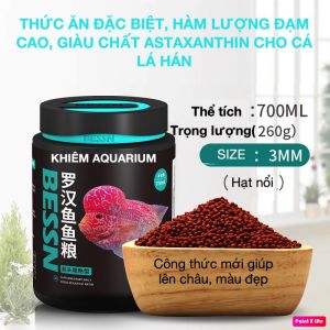 Cám Bessn đặc biệt siêu kích màu và châu cho La Hán Hồng Két
