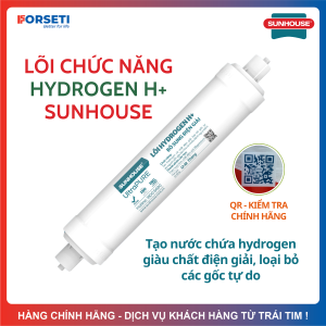 Lõi Hydrogen SUNHOUSE Số 10 Mẫu Mới Cắm Nhanh - than hoạt tính tạo nước chứa hydrogen giàu chất điện giải và chống lão hóa