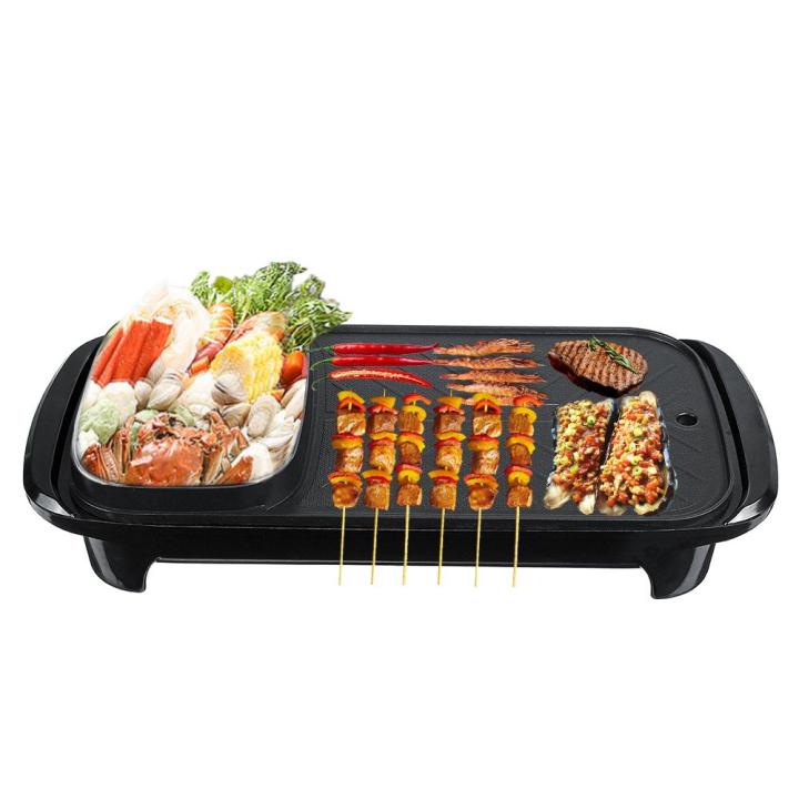 Best Seller IN ELECTRIC KOREAN SAMGYUPSAL GRILL PAN POT Adjustable  Temperature Control Korean Grill Pan Non Stick Pan Multifunctional