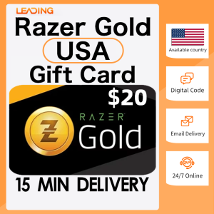Razer Gold PIN USA 20 USD⚡Razer Gold Gift Card Direct PIN Code ⚡ Rezer United States⚡【24/7 Email&Chat Delivery】