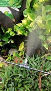 หัวพ่น หมอก ไอน้ํา ข้อต่อสามทาง+หัวพ่น0.3มม.และ0.1มม. ใช้กับสาย PU ขนาด 4/6มม.