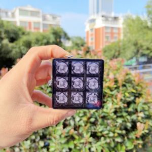 JOY TOY 9-ปุ่ม แป้นพิมพ์พวงกุญแจ เครื่องทดสอบเพลา สี่เหลี่ยมสี่เหลี่ยม ของเล่นหมวกคีย์บอร์ด ตลกๆ Calming calming พวงกุญแจคีย์บอร์ดกล ผู้ใหญ่เด็ก