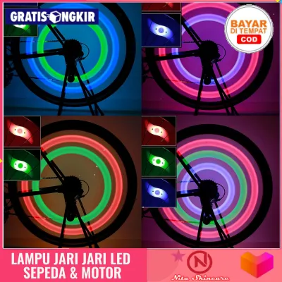 Lampu Sepeda LED Roda / Ban Sepeda / Lampu Jari Jari Sepeda Kelap Kelip