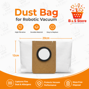 Dust Bag - Ecovacs Deebot Roborock S7MaxV S8Pro Q7MAX X1 Onmi T9 T8 T8AIVI DX93 L10S SDJ06RM N8 N8Plus Dreame L10S Ultra Roidmi EVA Roidmi EVE Plus