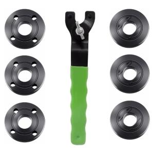 Multifuntional Grinder Flange Nut and Wrench Metal Texture Replacement Part Suitable for Various Angle Grinders Models