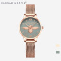 Jam Tangan Wanita Hannah Martin 100% Original Tahan air Fashion CEWEK Quartz Perempuan Arloji cewe Tangan FREE BOX. 