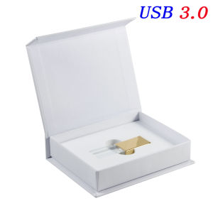 Free Custom Logo 3D High Speed USB 3.0 Flash Drives 128GB Box with Designs Memory Stick Crystal Personalized U Disk Storage Devices Creative Gift