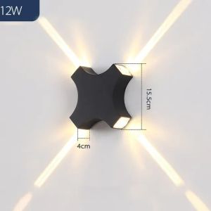 LED Wall Lamp Modern Mutifunction Outdoor Lighting for Yard Garden Corridor Balcony Waterproof Sconces Home Decors Wall Lights