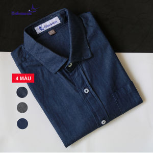 Áo sơ mi nam vải kate công sở HAHAMAN cao cấp SMCS1001