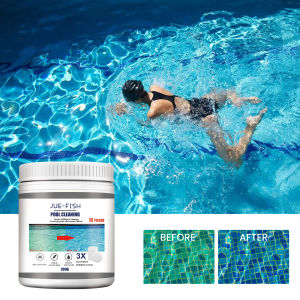 Googeer 200g Swimming pool cleaning film Swimming Pool Cleaning Effervescent Chlorine Tablets Multifunctional Long Lasting Cleanse Swimming Pool Foaming Clarifier Swimming Pool Cleaning Tablet Floating Chlorine Hot Tub Chemical Dispenser