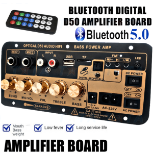 COD AQIYU Papan ampli Amplifier Bluetooth mobil super bass 12v 24v Karaoke 30W D50