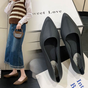 [Free Shipping] Fashionable jelly single shoes with closed toe wedge heel internal height increase waterproof rubber casual beach shoes pointed toe soft surface womens rain boots