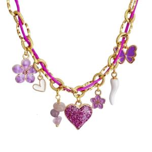 Stainless Steel Beach Theme Knotting Rope Chain Necklace Unique Charm Necklace Suitable for Daily Party Wear