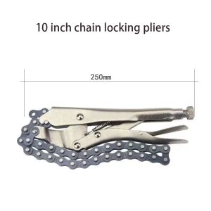 10 Inch Chain Vise Clamp Plier Locking Grip Wrench Oil Filter 16.5 Inch Chain Length