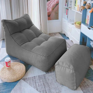 [Ready Stock] FREE PEDAL L-Shape Bean Bag with 4 kg(+/-) FILLING BEAN ! Durable Water Repellent Breathable Fabric懒人沙发