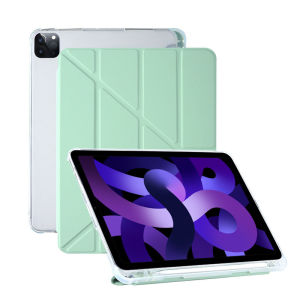 Vỏ Ốp ipad bảo vệ đa lớp thông minh Pro11 vỏ trong suốt mờ vỏ mềm TPU thế hệ thứ 10.2 inch air4 thế hệ thứ 5 có kẹp giữ bút cho Ipad 9.7 5 6 7 8 Gen Air 3 2 1 2020 10.9 inch mini6 Pro12.9 2018 2021
